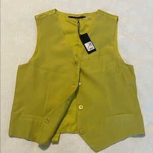 brazeau tricot silk semi vest